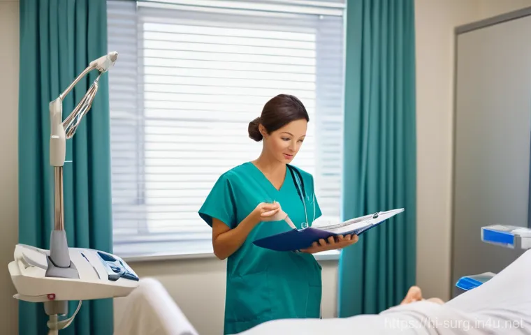 담석 제거 수술 후기 - Serene Hospital Recovery**
A photograph from a slightly elevated perspective shows an adult female, ...