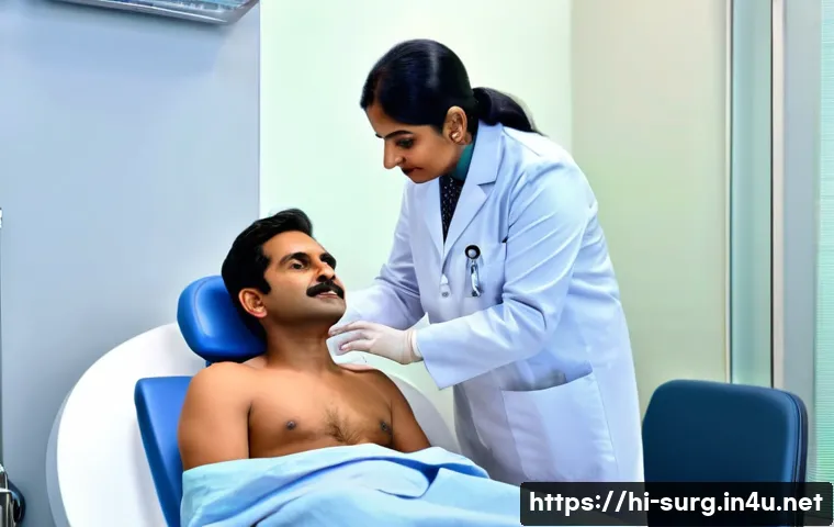 치질 레이저 비용 - A modern dermatology clinic interior in a metropolitan Indian city, showcasing advanced CO2 laser eq...